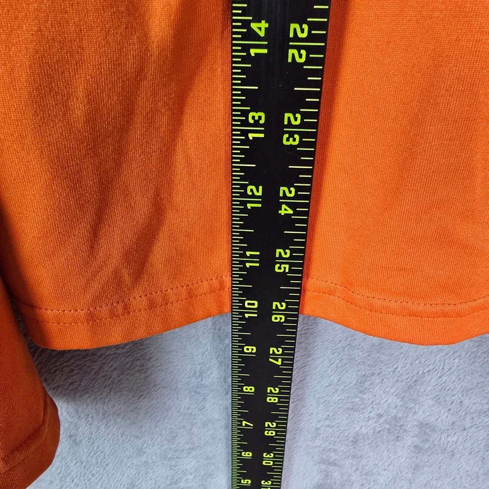 Polo Sport Ralph Lauren Mens Orange Quarter Zip Performance Pullover Size Medium